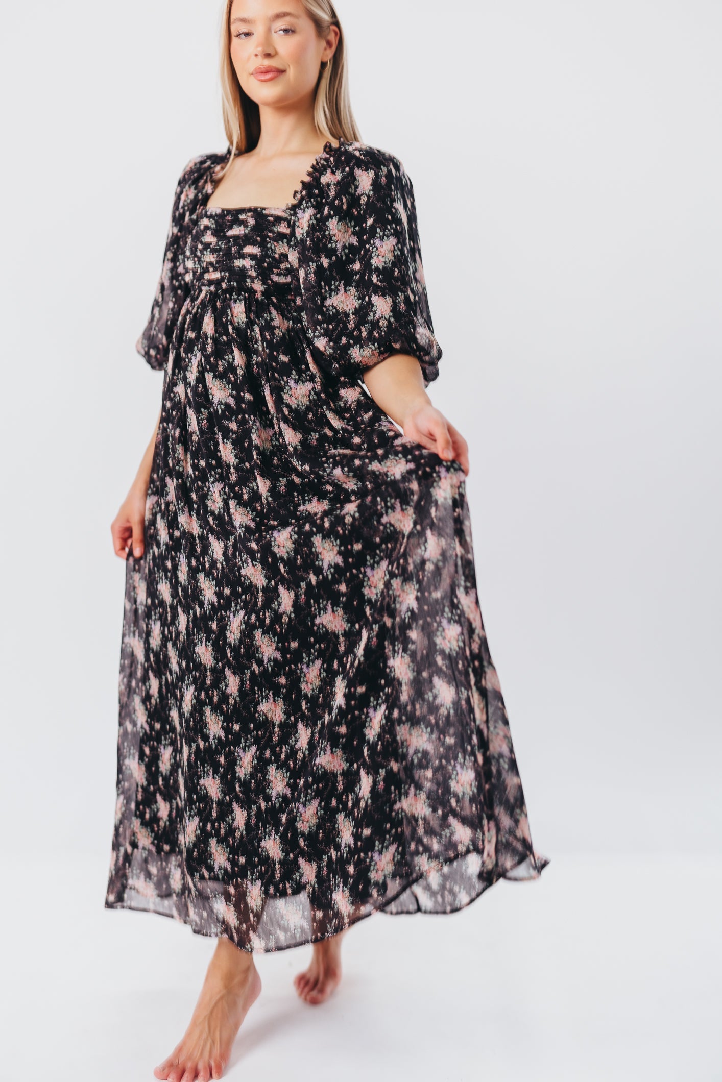 Melody Maxi Dress in Black - Bump Friendly & Inclusive Sizing (S-3XL) *Final Sale*