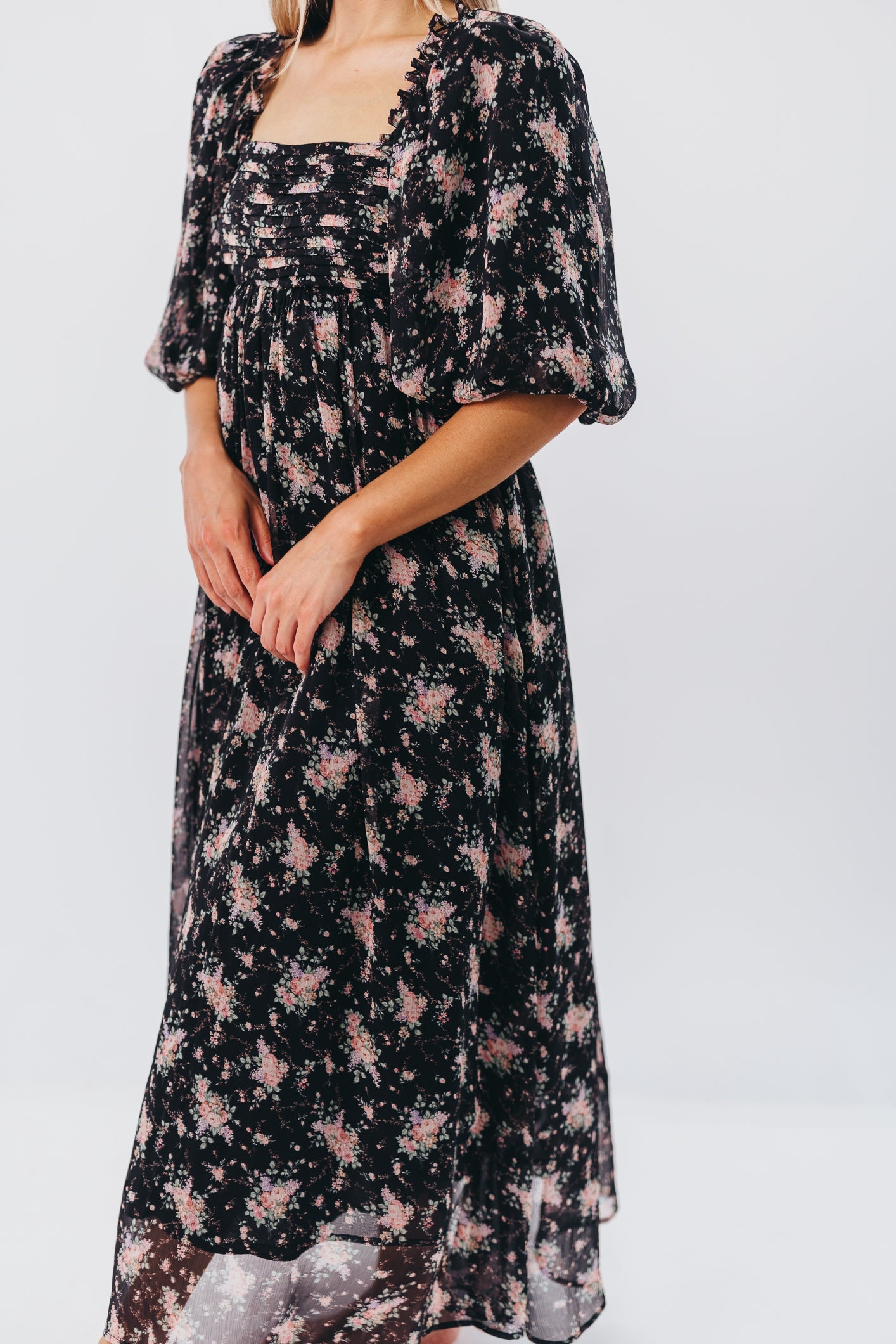 Melody Maxi Dress in Black - Bump Friendly & Inclusive Sizing (S-3XL) *Final Sale*