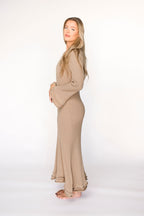 Arlet Dress in Taupe - Bump Friendly *Final Sale*