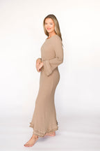 Arlet Dress in Taupe - Bump Friendly *Final Sale*