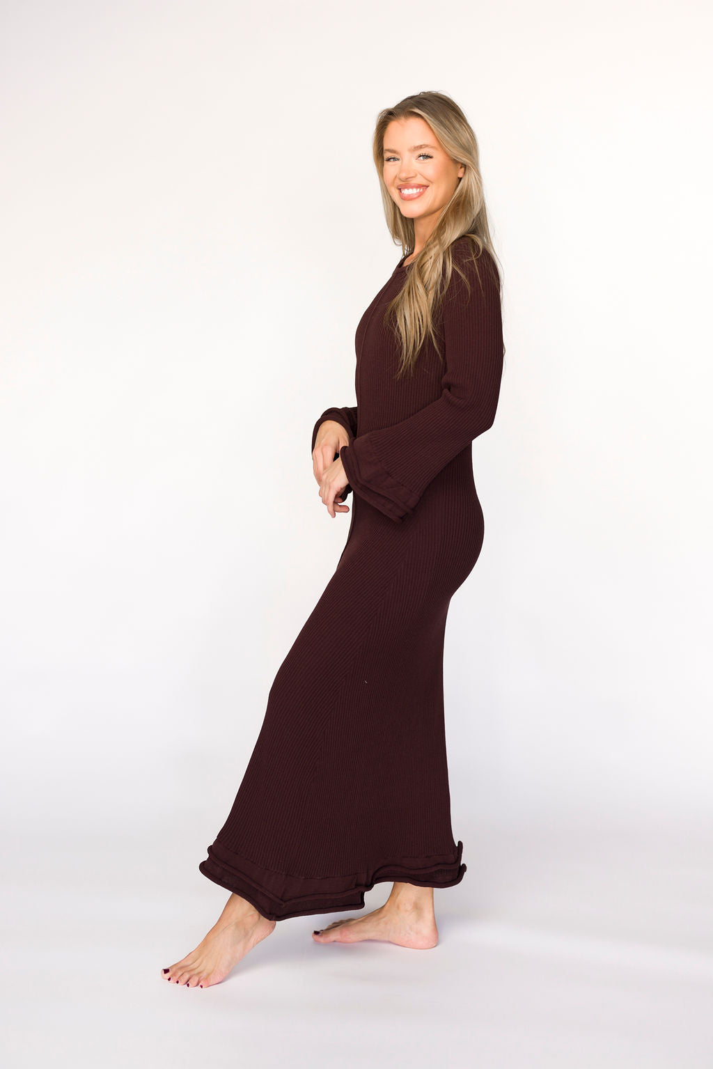 Arlet Dress in Brown - Bump Friendly *Final Sale*