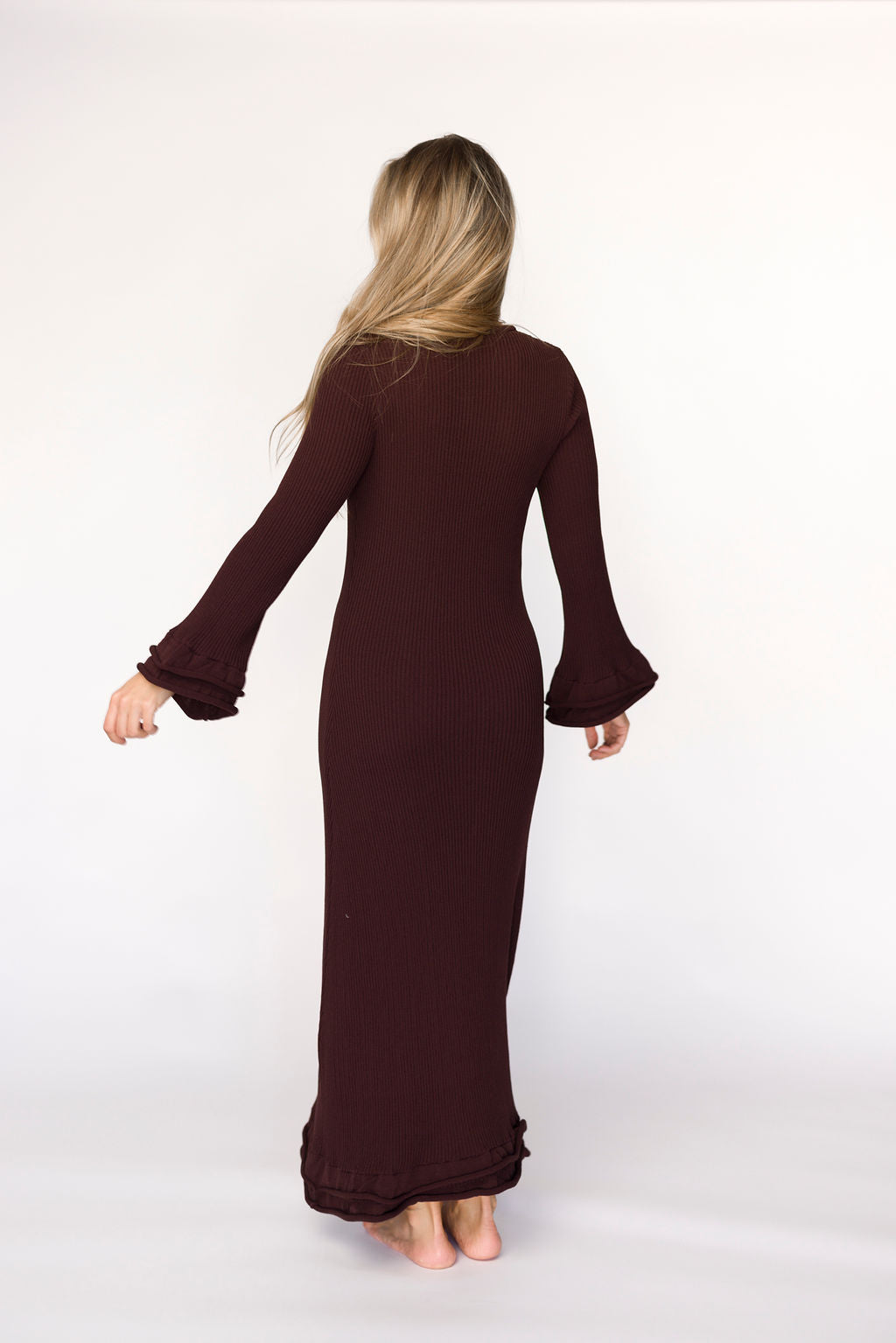Arlet Dress in Brown - Bump Friendly *Final Sale*