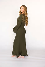 Arlet Dress in Olive - Bump Friendly *Final Sale*