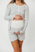 Rori Maternity Pajama Set in Ivory - Bump Friendly