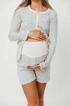 Rori Maternity Pajama Set in Ivory - Bump Friendly