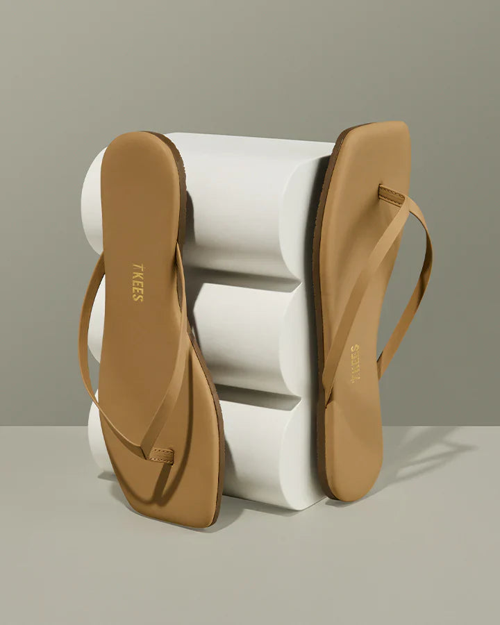 Tkees Square Toe Flip Flop Sandal in Cocobutter