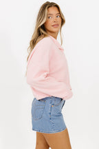 Piper Cardigan in Baby Pink