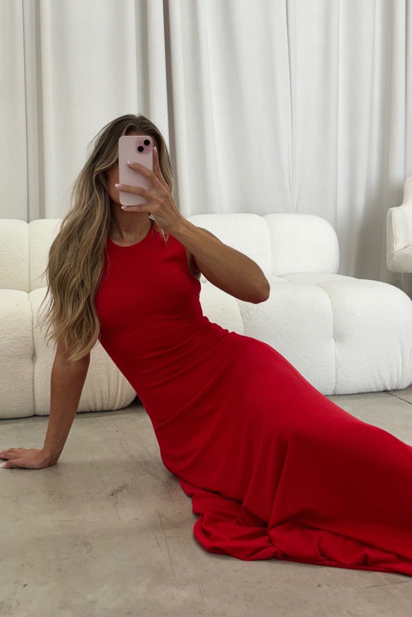 Effortless Maxi Dress in Shirley Temple