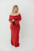 Evella Maxi Dress in Red - Bump Friendly *Final Sale*