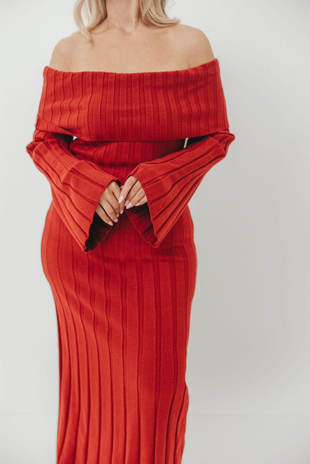 Evella Maxi Dress in Red - Bump Friendly *Final Sale*