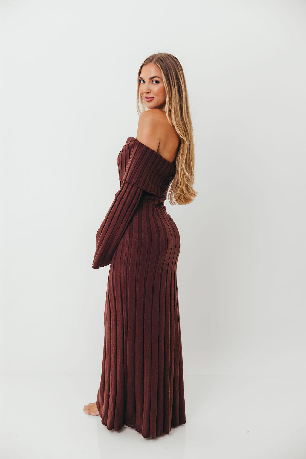Evella Maxi Dress in Brown - Bump Friendly *Final Sale*