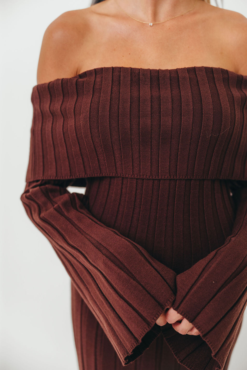 Evella Maxi Dress in Brown - Bump Friendly *Final Sale*